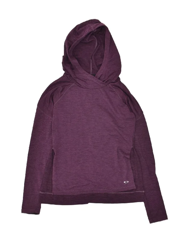 Special Price OAKLEY Womens Hoodie Jumper UK 10 Small Purple