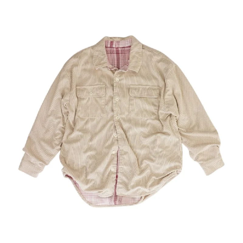 Price Drop Beige Solid Lightweight Jacket