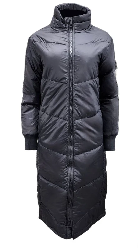 Deal Zone HoodLamb Women's Black Long Hemp Recycled Materials Long Puffer NWT
