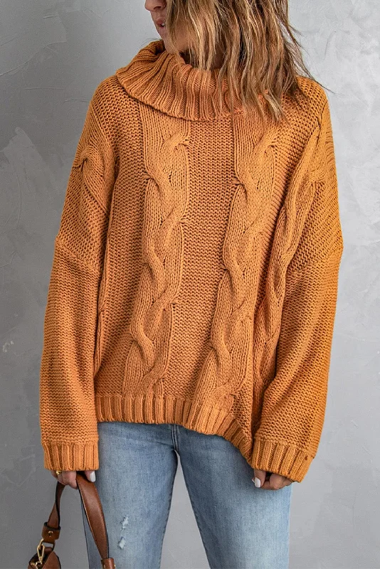Exclusive Savings Women's Cable Knit Cowl Neck Jumper