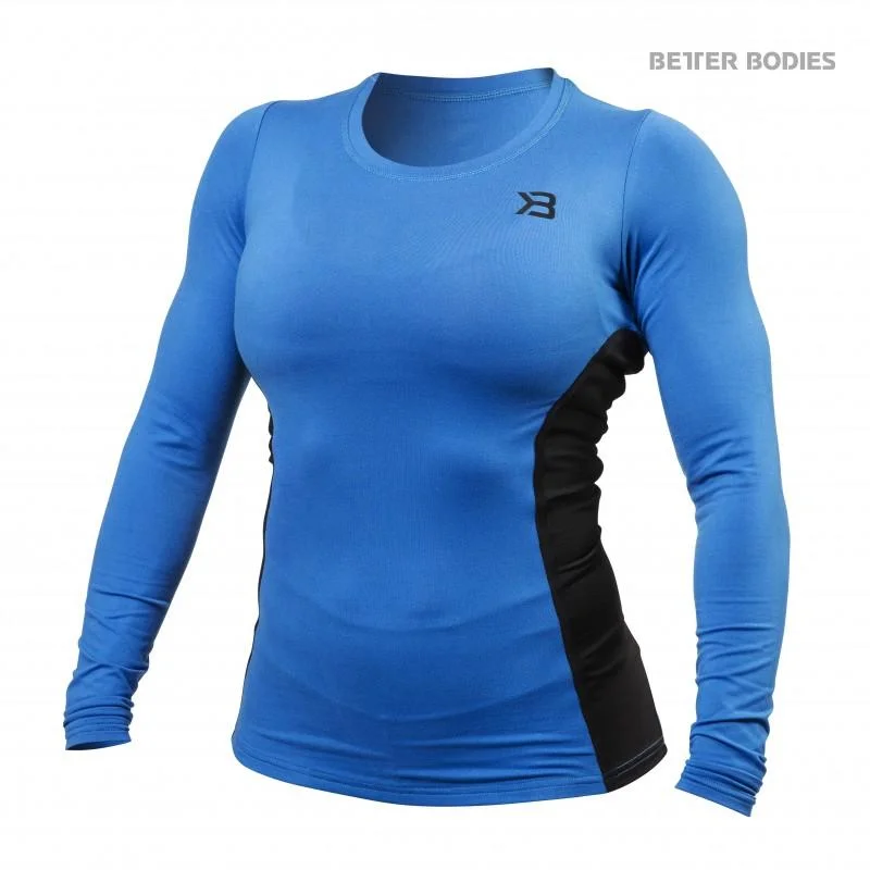 Blowout Sale Better Bodies Performance Shape Long Sleeve - Bright Blue