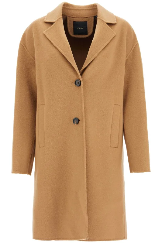 Price Break Double Wool Coat With Screwdriver Design