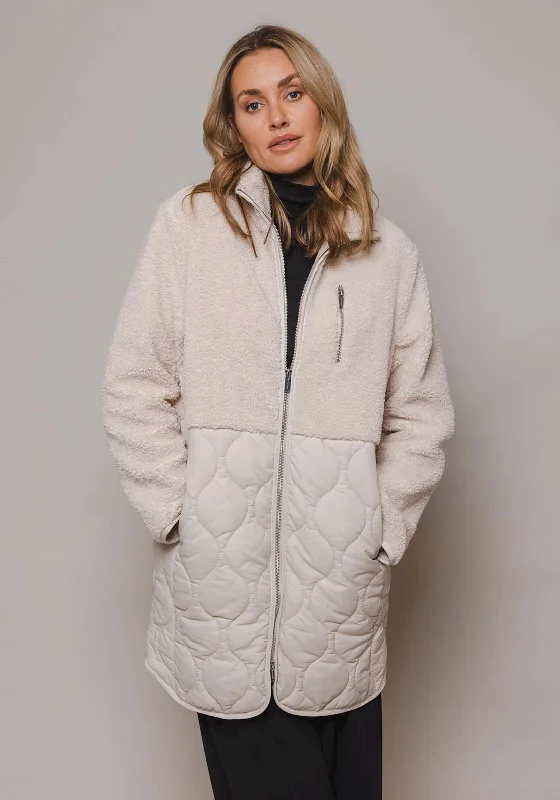 Deal Alert Rino & Pelle Jur Teddy Padded Coat, Stone