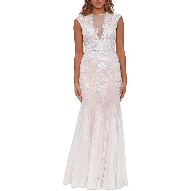Savings Event Womens Embroidered Formal Sheath Dress