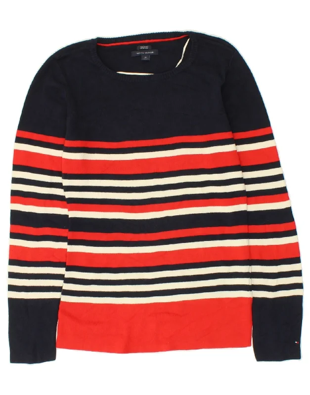 Stock Clearance TOMMY HILFIGER Womens Boat Neck Jumper Sweater UK 12 Medium Navy Blue Stock Clearance TOMMY HILFIGER Womens Boat Neck Jumper Sweater UK 12 Medium Navy Blue