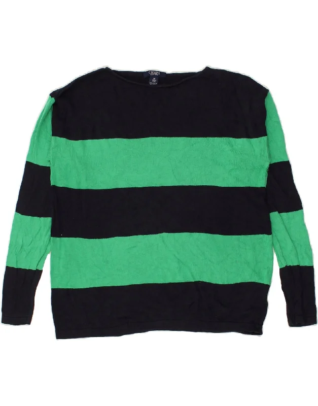 Price Smash CHAPS Womens Boat Neck Jumper Sweater UK 14 Medium Navy Blue Colourblock Price Smash CHAPS Womens Boat Neck Jumper Sweater UK 14 Medium Navy Blue Colourblock